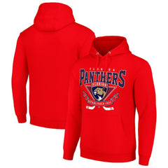 Florida Panthers Starter Team Logo Graphic Fleece Tri-Blend Pullover Hoodie - Red - NHL