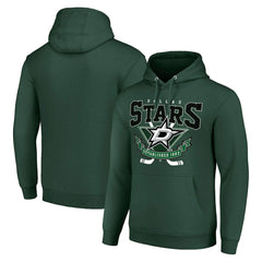 Dallas Stars Starter Team Logo Graphic Fleece Tri-Blend Pullover Hoodie - Olive - NHL