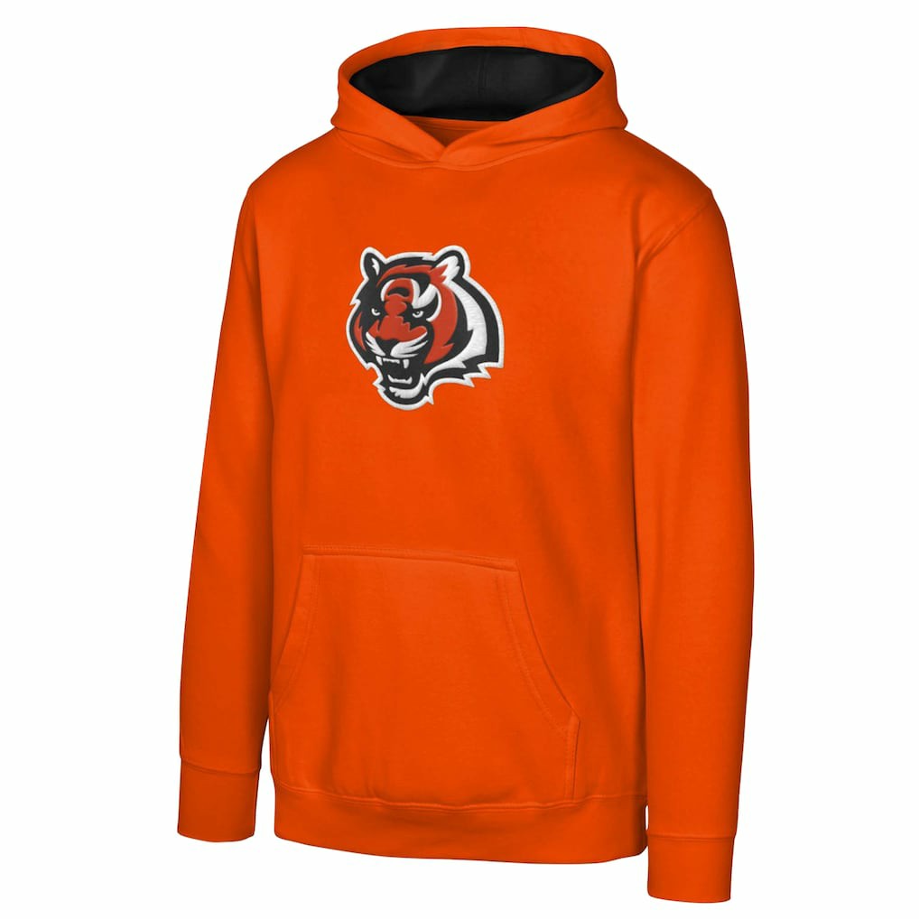 Cincinnati Bengals Youth Prime Pullover Hoodie Orange | NFL
