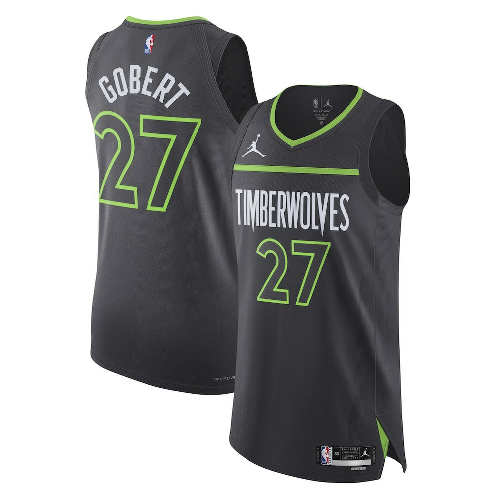 Rudy Gobert Minnesota Timberwolves Jordan Brand Authentic Jersey Statement Edition Anthracite - NBA