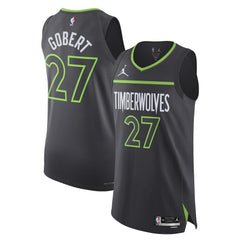 Rudy Gobert Minnesota Timberwolves Jordan Brand Authentic Jersey Statement Edition Anthracite - NBA