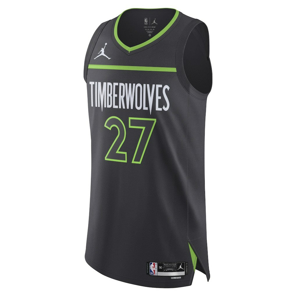Rudy Gobert Minnesota Timberwolves Jordan Brand Authentic Jersey Statement Edition Anthracite - NBA