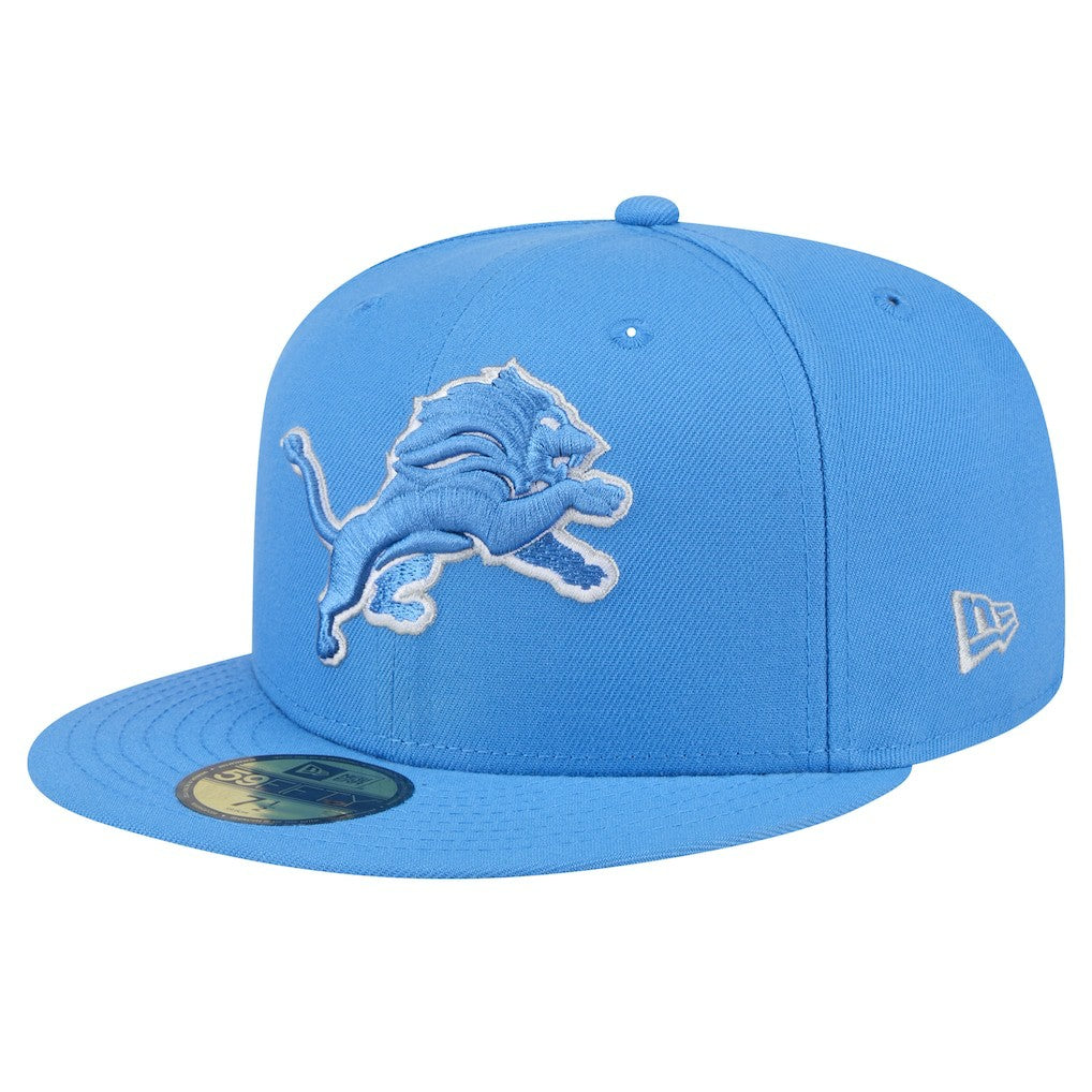 Detroit Lions New Era Omaha 59FIFTY Fitted Hat Blue | NFL
