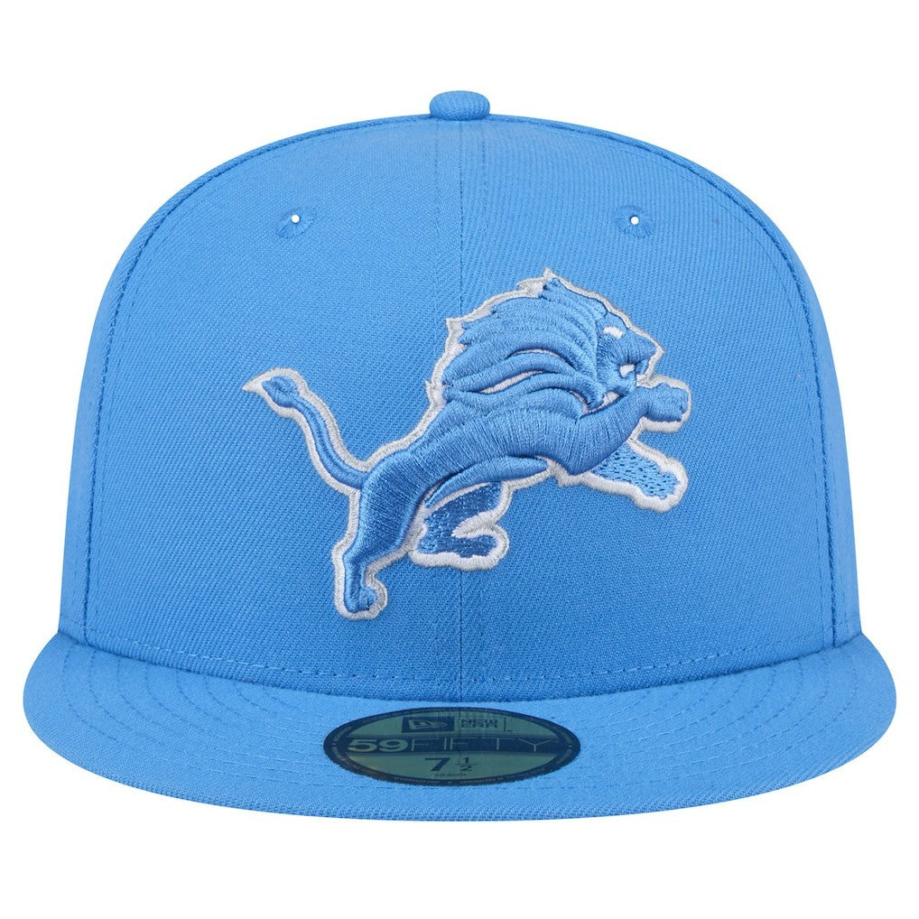 Detroit Lions New Era Omaha 59FIFTY Fitted Hat Blue | NFL