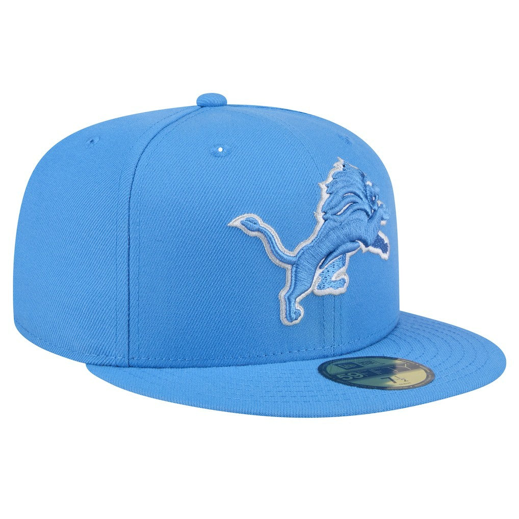 Detroit Lions New Era Omaha 59FIFTY Fitted Hat Blue | NFL