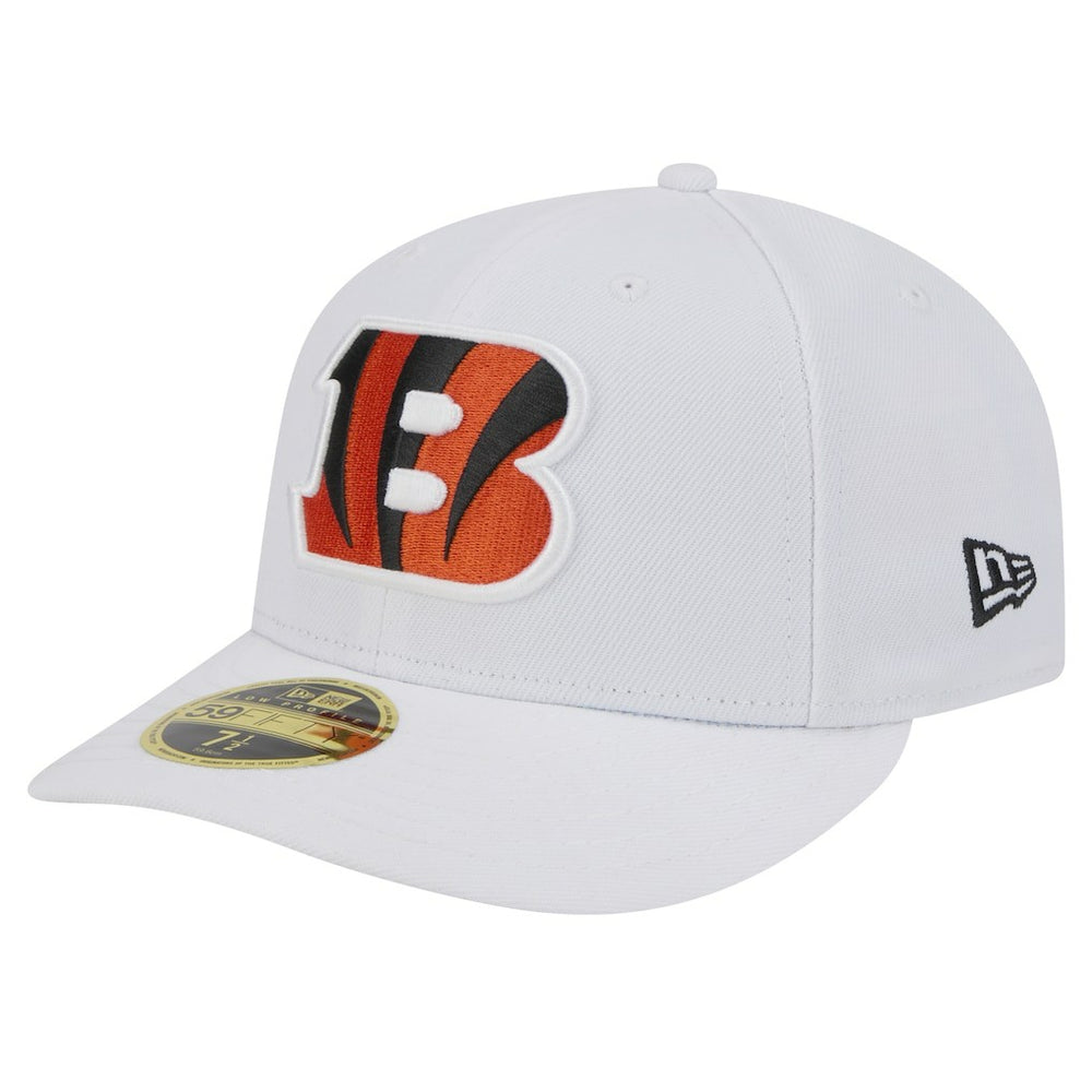 Cincinnati Bengals New Era Omaha Low Profile 59FIFTY Fitted Hat White | NFL