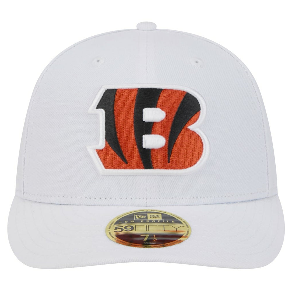 Cincinnati Bengals New Era Omaha Low Profile 59FIFTY Fitted Hat White | NFL