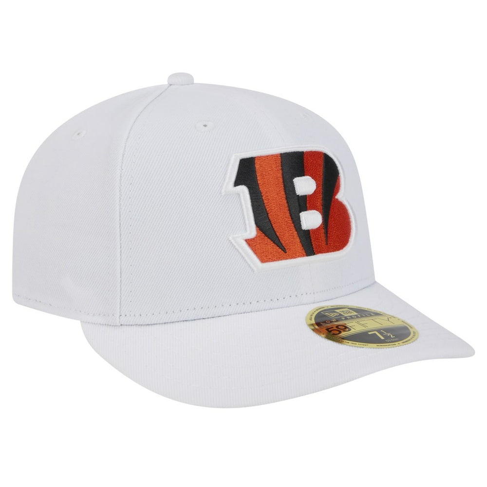 Cincinnati Bengals New Era Omaha Low Profile 59FIFTY Fitted Hat White | NFL