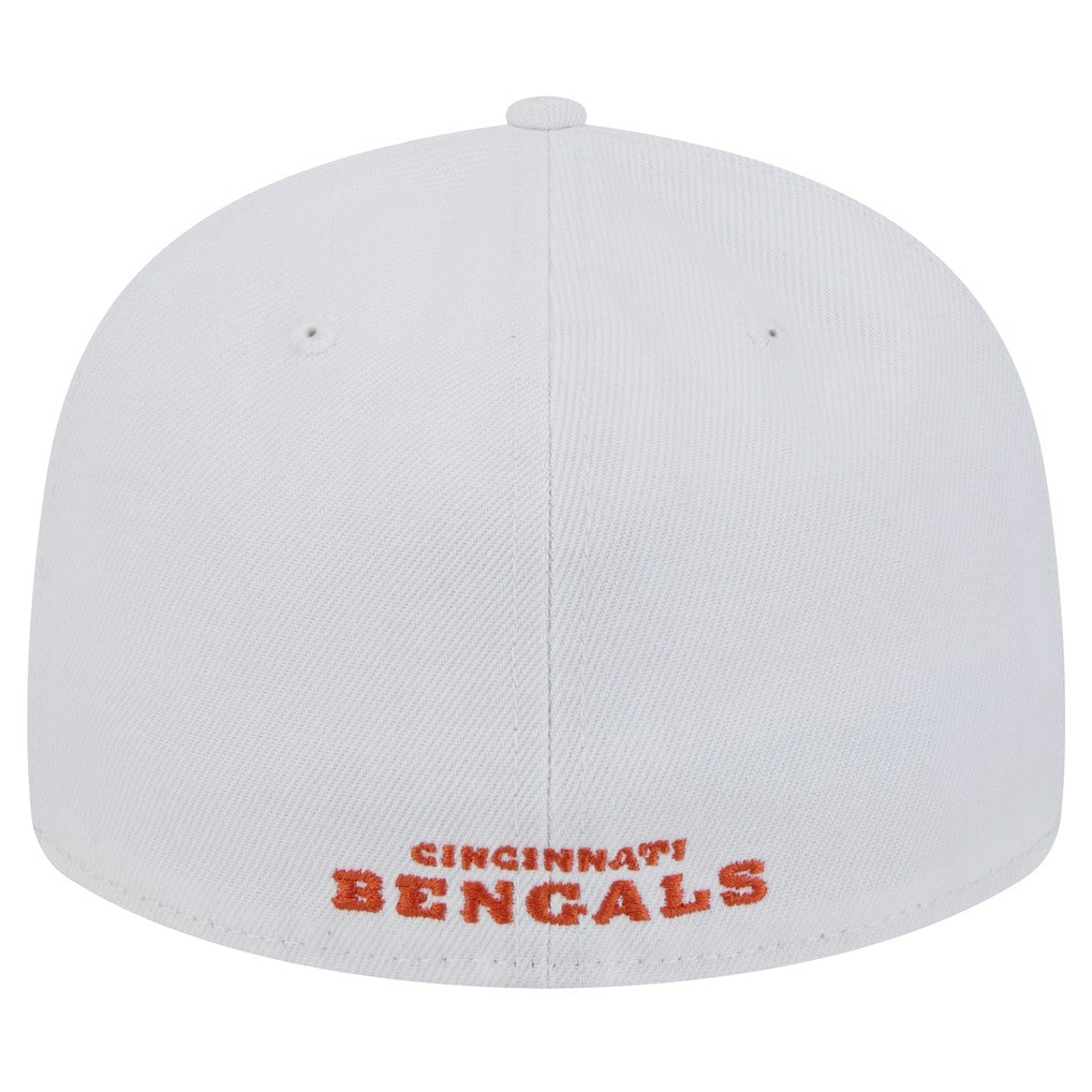 Cincinnati Bengals New Era Omaha Low Profile 59FIFTY Fitted Hat White | NFL