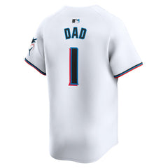 Miami Marlins Nike #1 Dad Home Limited Jersey - MLB