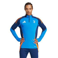 Juventus 2024/25 AEROREADY Raglan Quarter-Zip Training Top Blue | Adidas