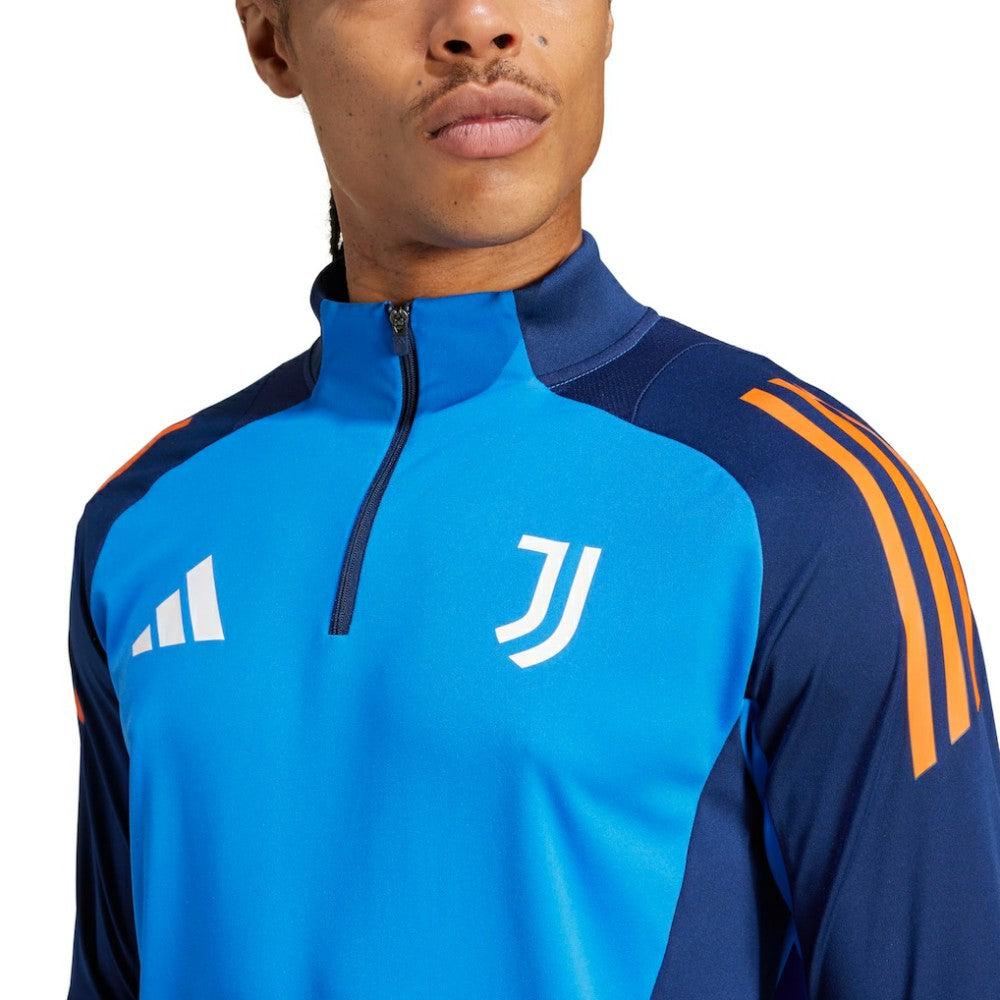 Juventus 2024/25 AEROREADY Raglan Quarter-Zip Training Top Blue | Adidas