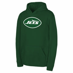 New York Jets Youth Team Logo Pullover Hoodie Green | NFL