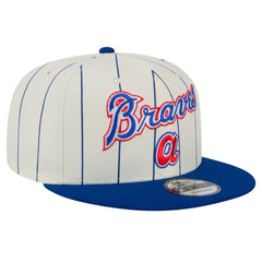 Atlanta Braves New Era Jersey Pinstripe 9FIFTY Snapback Hat - MLB