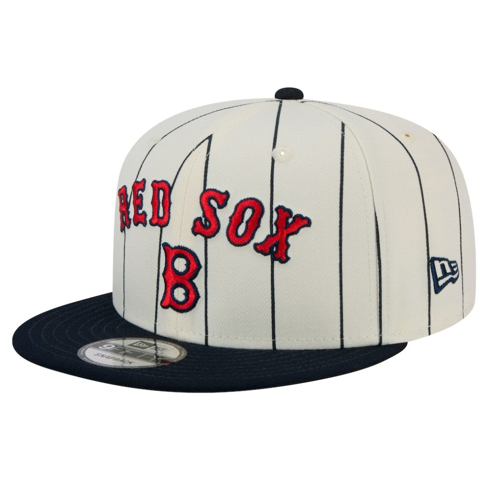 Boston Red Sox New Era Jersey Pinstripe 9FIFTY Snapback Hat - MLB