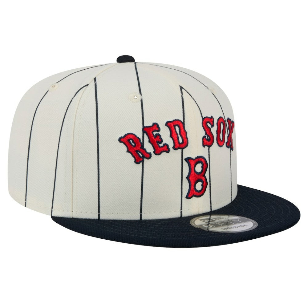 Boston Red Sox New Era Jersey Pinstripe 9FIFTY Snapback Hat - MLB