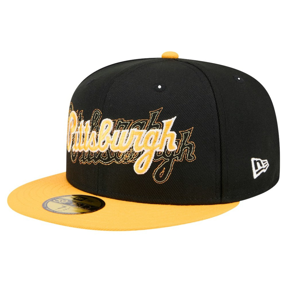Pittsburgh Pirates New Era Shadow Stitch 59FIFTY Fitted Hat - MLB