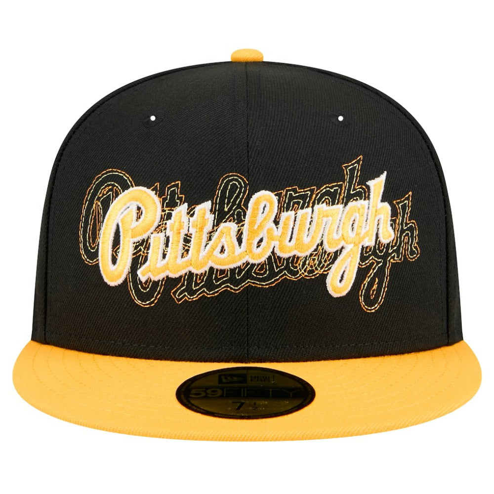 Pittsburgh Pirates New Era Shadow Stitch 59FIFTY Fitted Hat - MLB