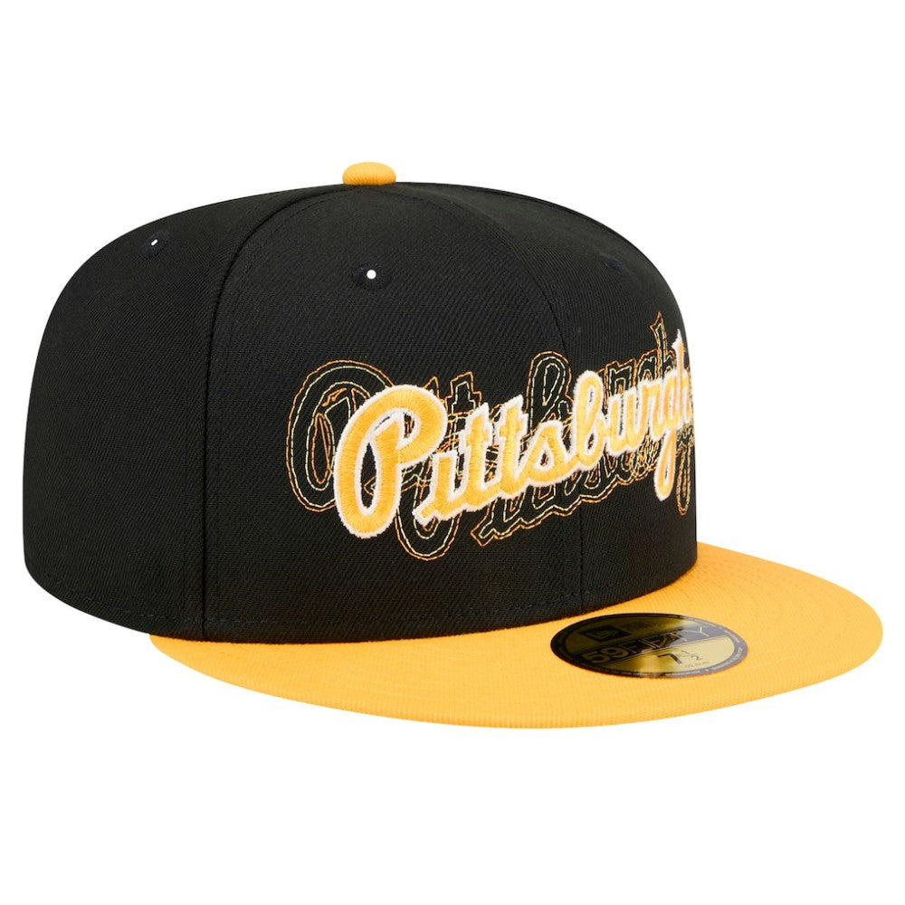 Pittsburgh Pirates New Era Shadow Stitch 59FIFTY Fitted Hat - MLB