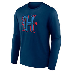 Houston Texans Secondary Logo Long Sleeve T-Shirt Navy | NFL