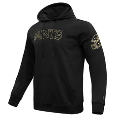 New Orleans Saints Pro Standard Classic Chenille Pullover Hoodie Black | NFL