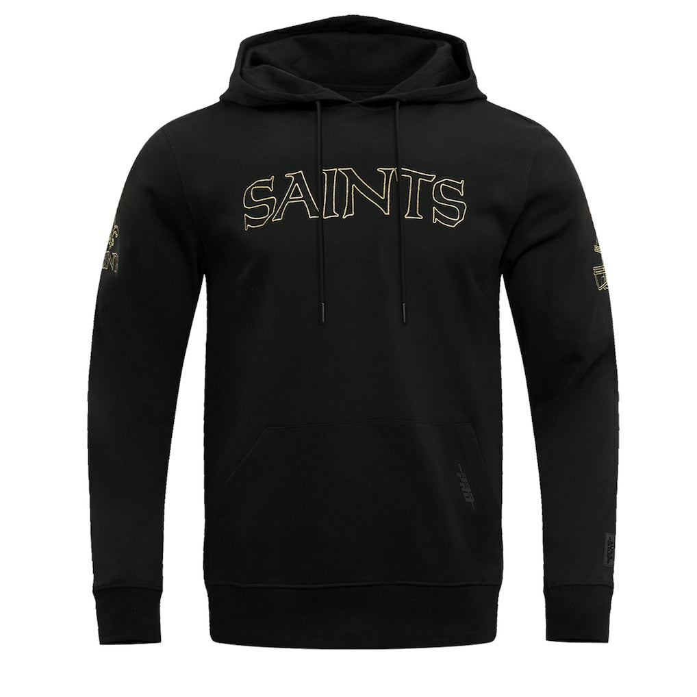 New Orleans Saints Pro Standard Classic Chenille Pullover Hoodie Black | NFL