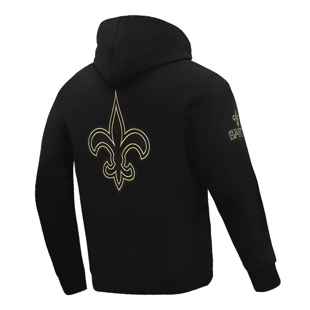 New Orleans Saints Pro Standard Classic Chenille Pullover Hoodie Black | NFL