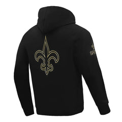 New Orleans Saints Pro Standard Classic Chenille Pullover Hoodie Black | NFL