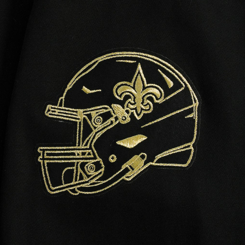 New Orleans Saints Pro Standard Classic Chenille Pullover Hoodie Black | NFL