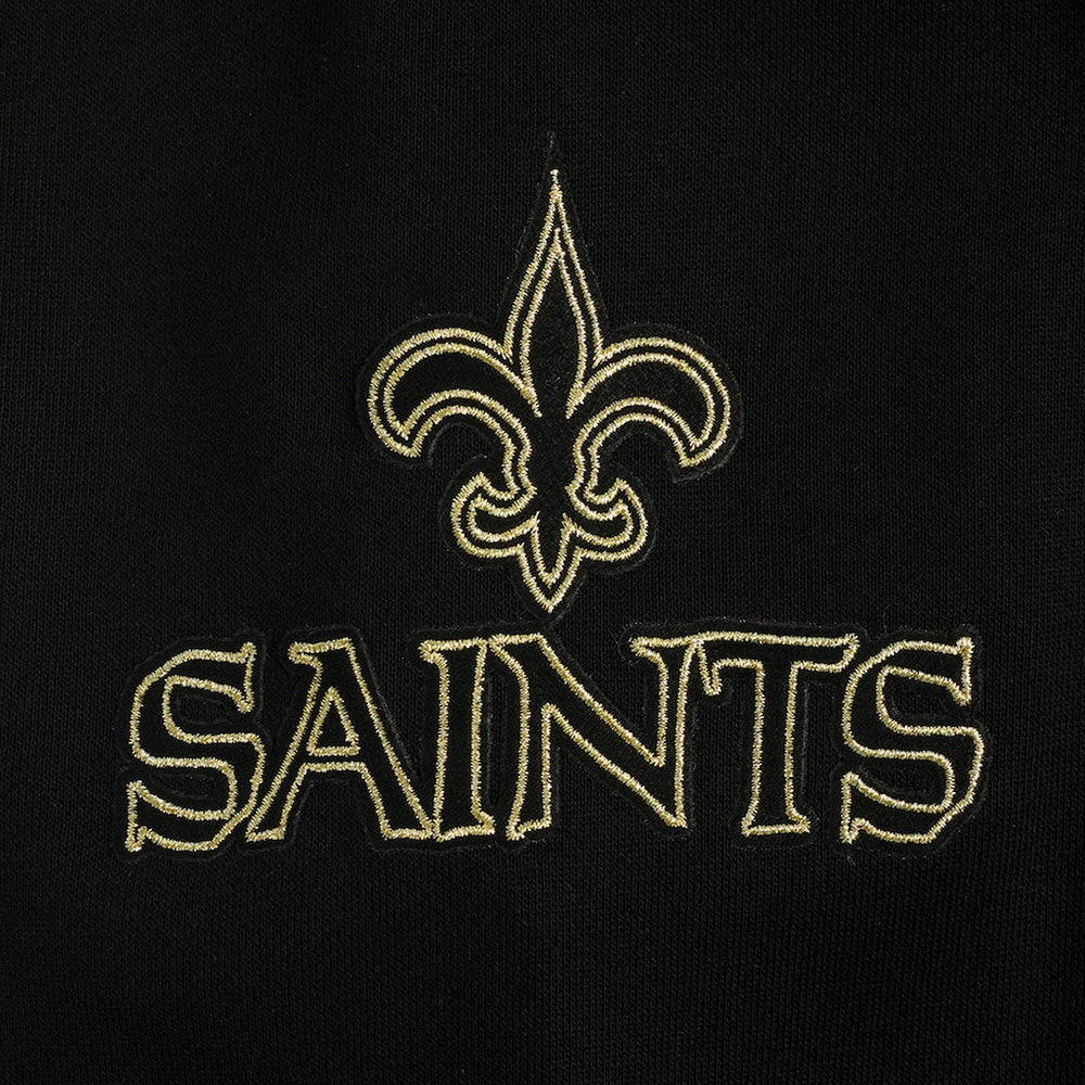New Orleans Saints Pro Standard Classic Chenille Pullover Hoodie Black | NFL