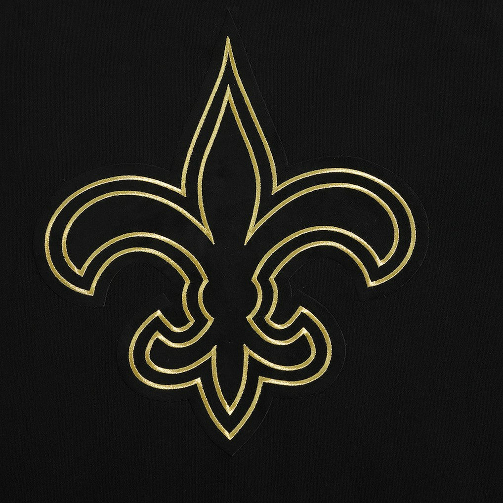 New Orleans Saints Pro Standard Classic Chenille Pullover Hoodie Black | NFL