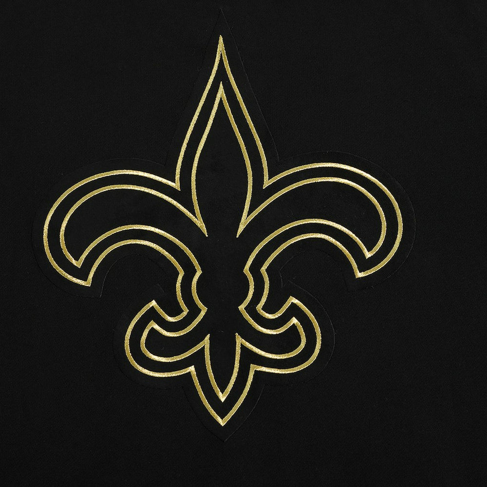 New Orleans Saints Pro Standard Classic Chenille Pullover Hoodie Black | NFL