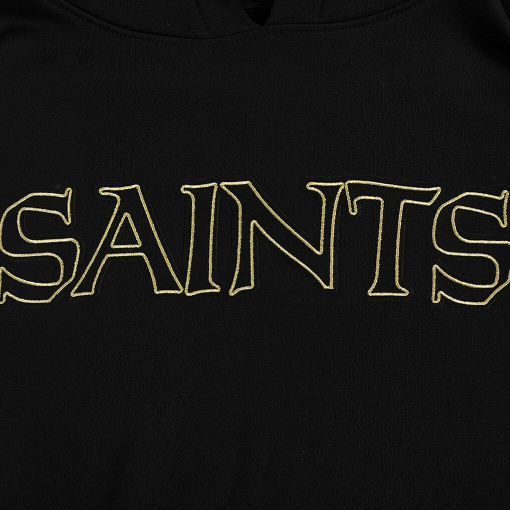 New Orleans Saints Pro Standard Classic Chenille Pullover Hoodie Black | NFL