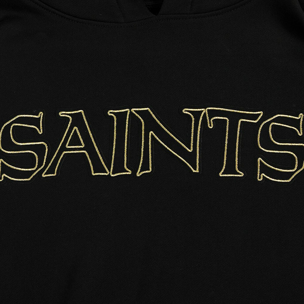 New Orleans Saints Pro Standard Classic Chenille Pullover Hoodie Black | NFL