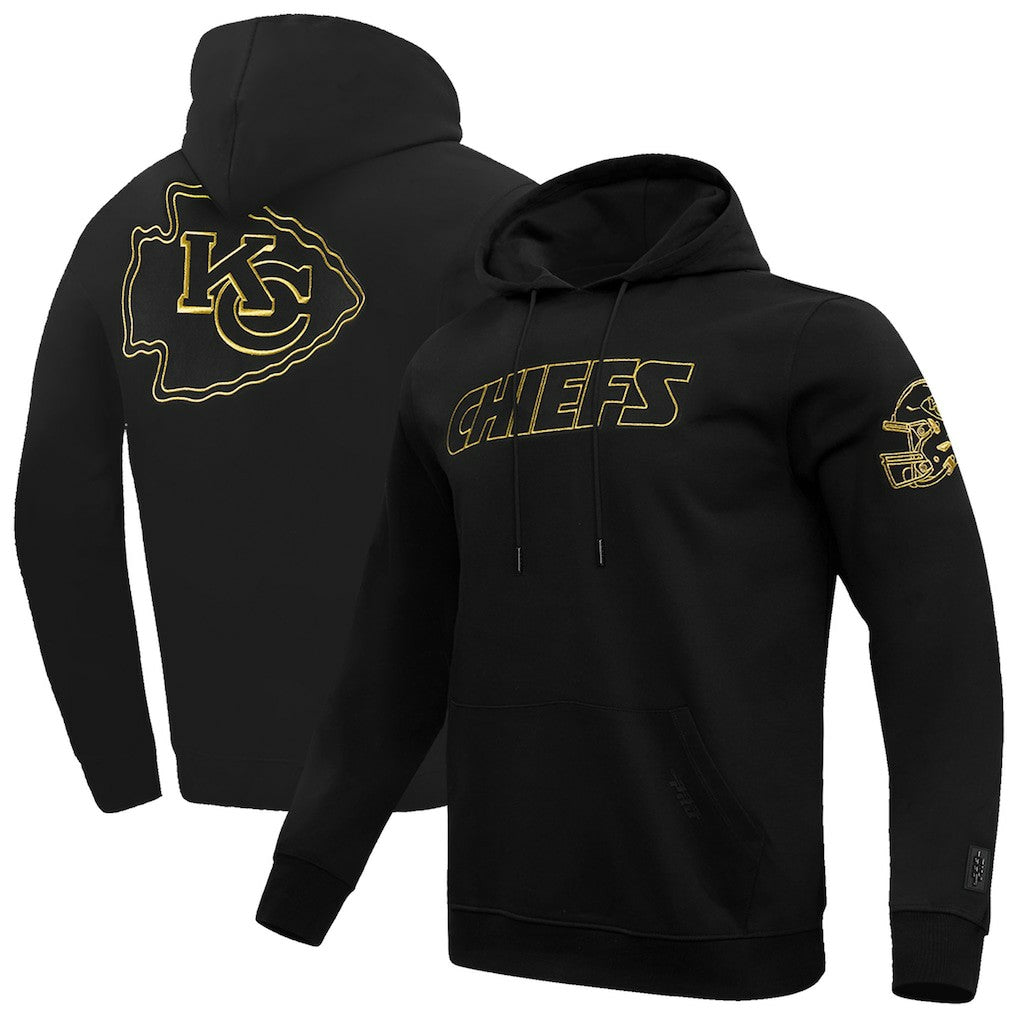 Kansas City Chiefs Pro Standard Classic Chenille Pullover Hoodie Black | NFL