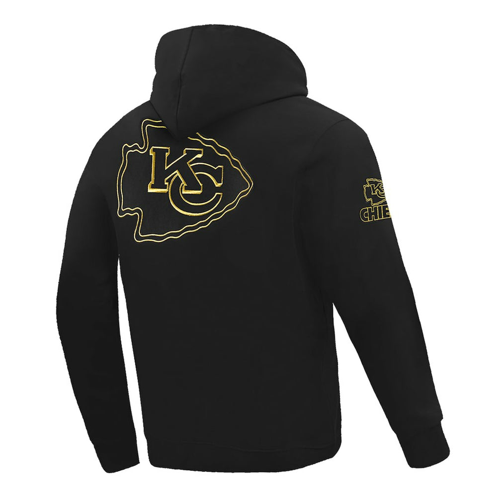 Kansas City Chiefs Pro Standard Classic Chenille Pullover Hoodie Black | NFL