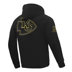 Kansas City Chiefs Pro Standard Classic Chenille Pullover Hoodie Black | NFL