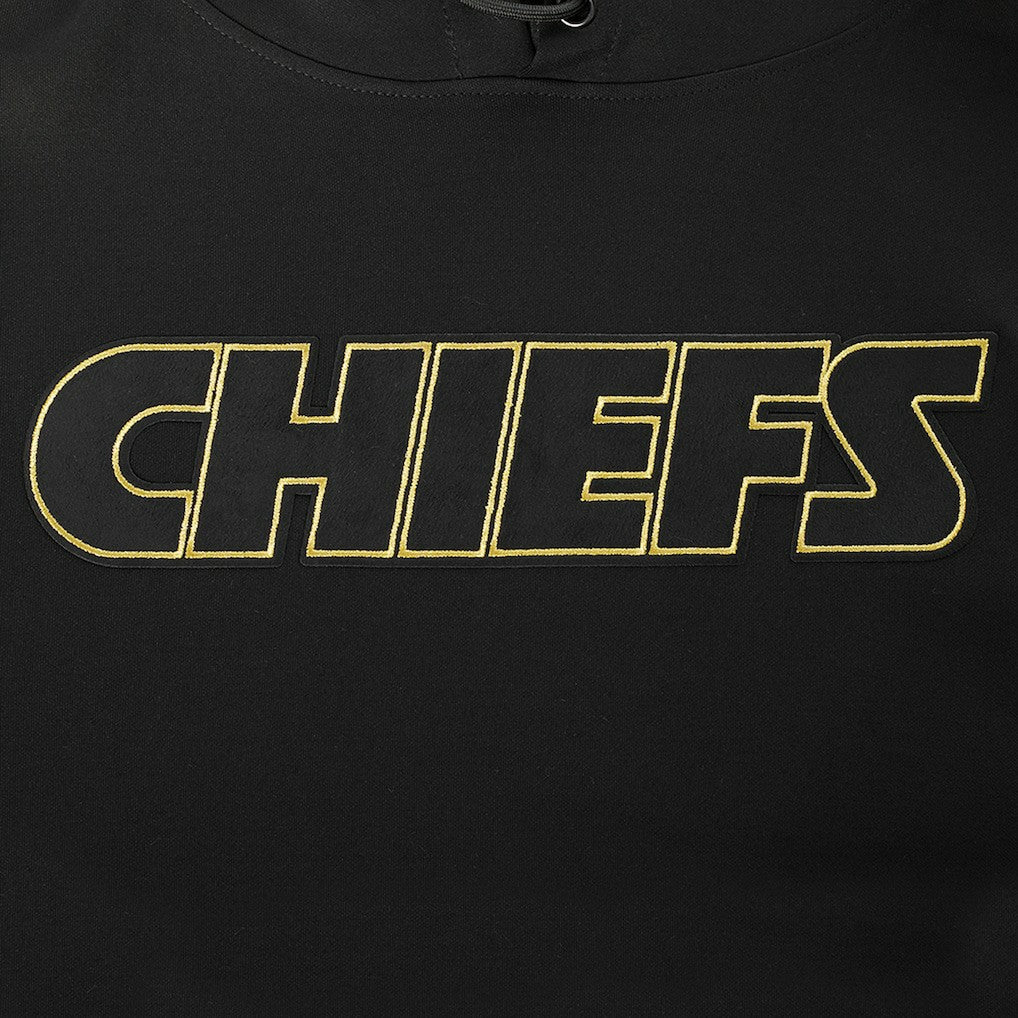 Kansas City Chiefs Pro Standard Classic Chenille Pullover Hoodie Black | NFL