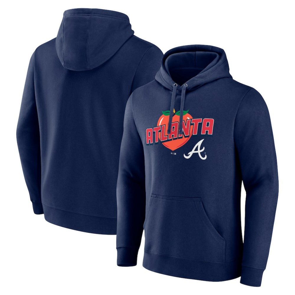 Atlanta Braves Peach Pullover Hoodie - MLB
