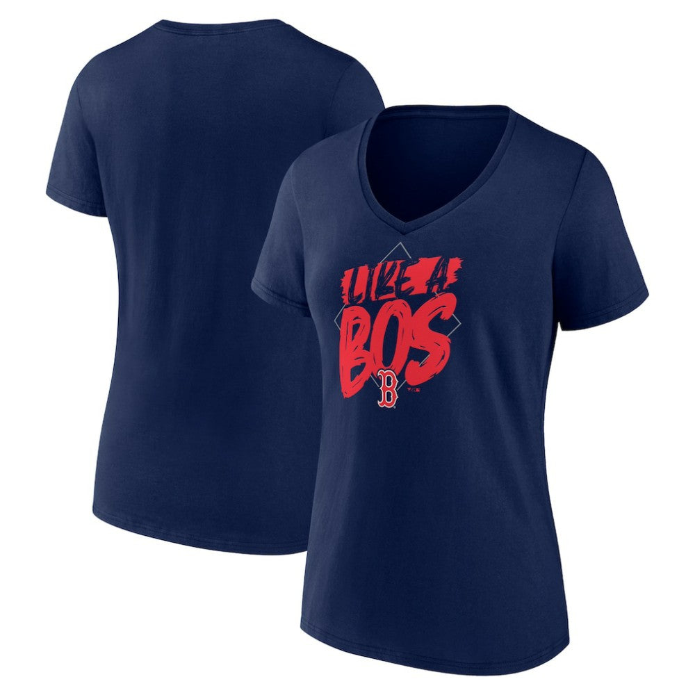 Boston Red Sox Women's Like a BOS V-Neck T-Shirt - MLB