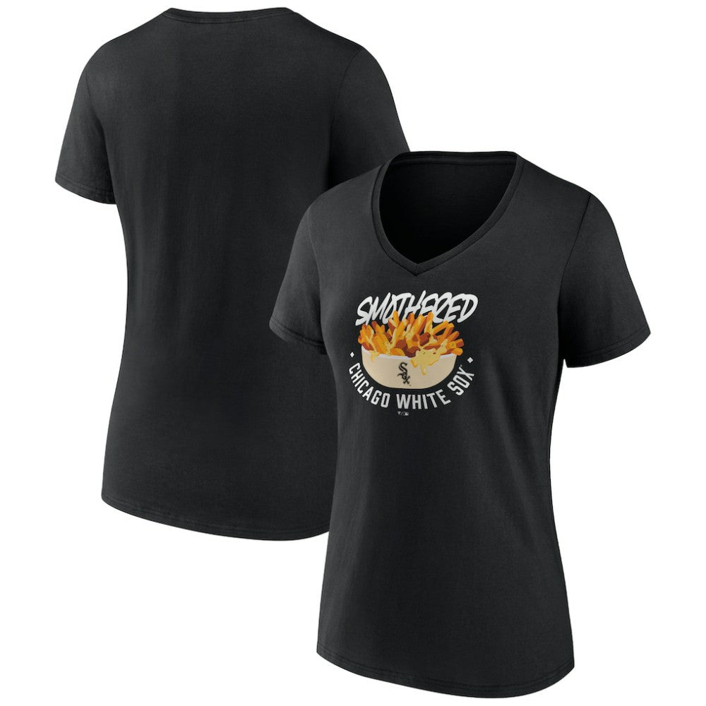 Chicago White Sox Women's Smothered Fries V-Neck T-Shirt - MLB