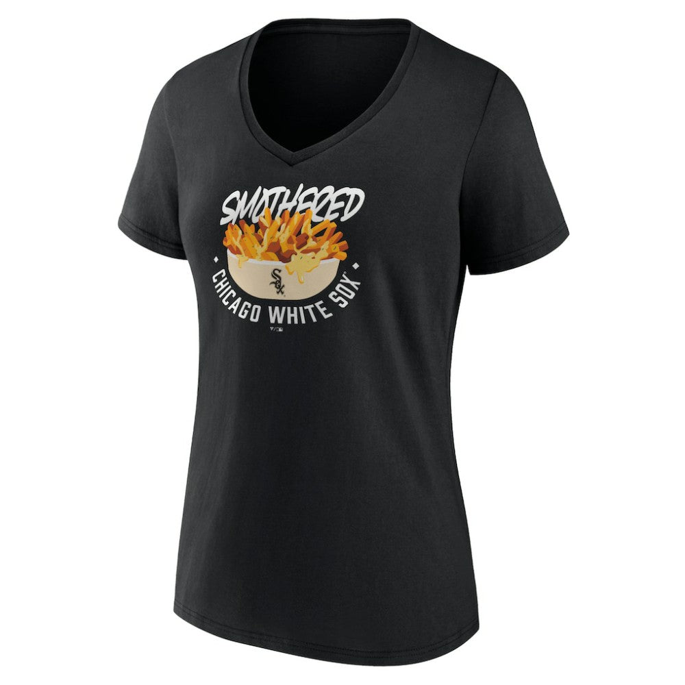 Chicago White Sox Women's Smothered Fries V-Neck T-Shirt - MLB