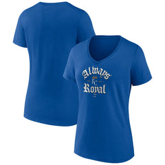 Kansas City Royals Women's Always Royal V-Neck T-Shirt - MLB