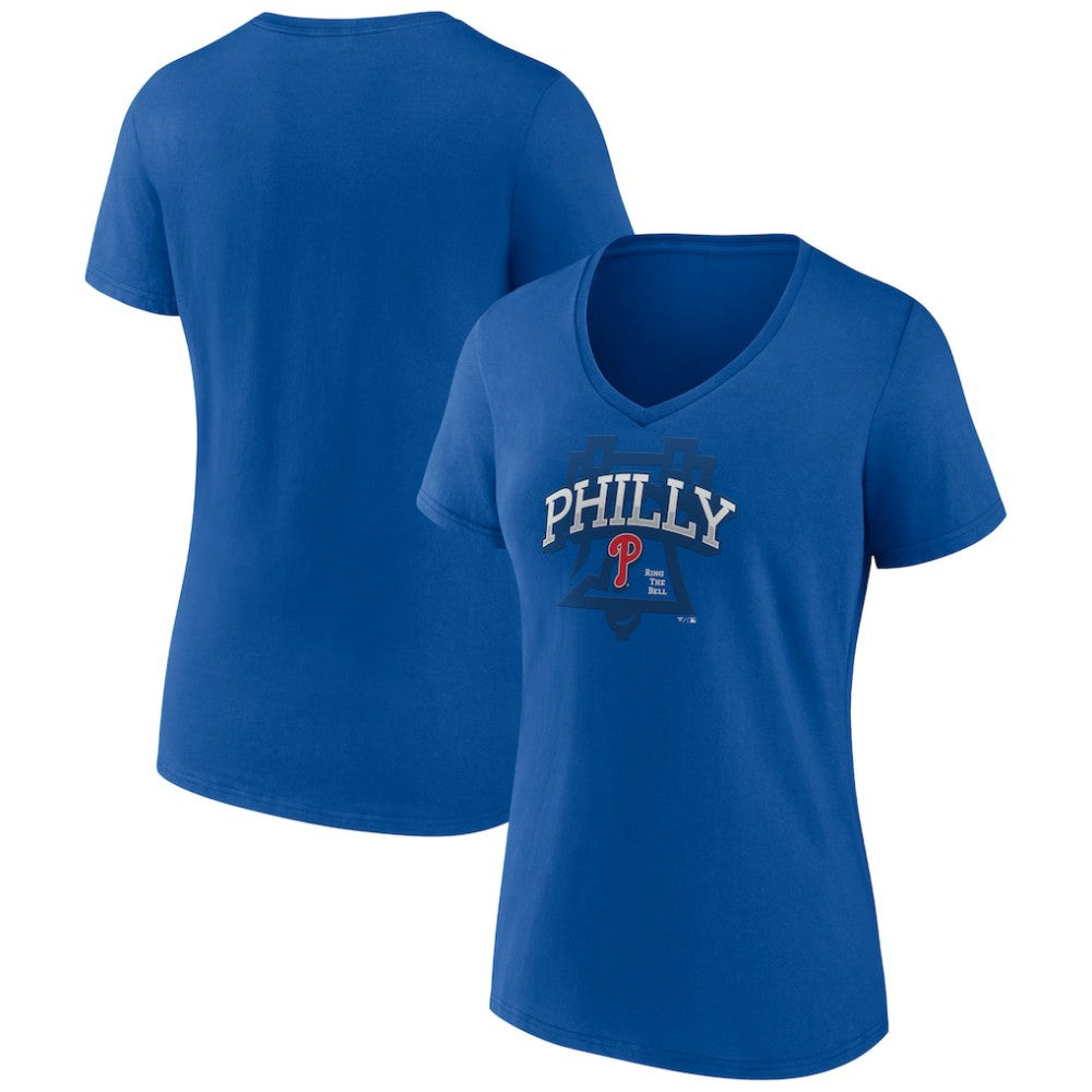Philadelphia Phillies Women's Philly Cotton V-Neck T-Shirt - MLB