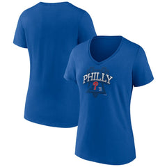 Philadelphia Phillies Women's Philly Cotton V-Neck T-Shirt - MLB