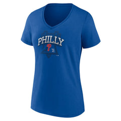 Philadelphia Phillies Women's Philly Cotton V-Neck T-Shirt - MLB