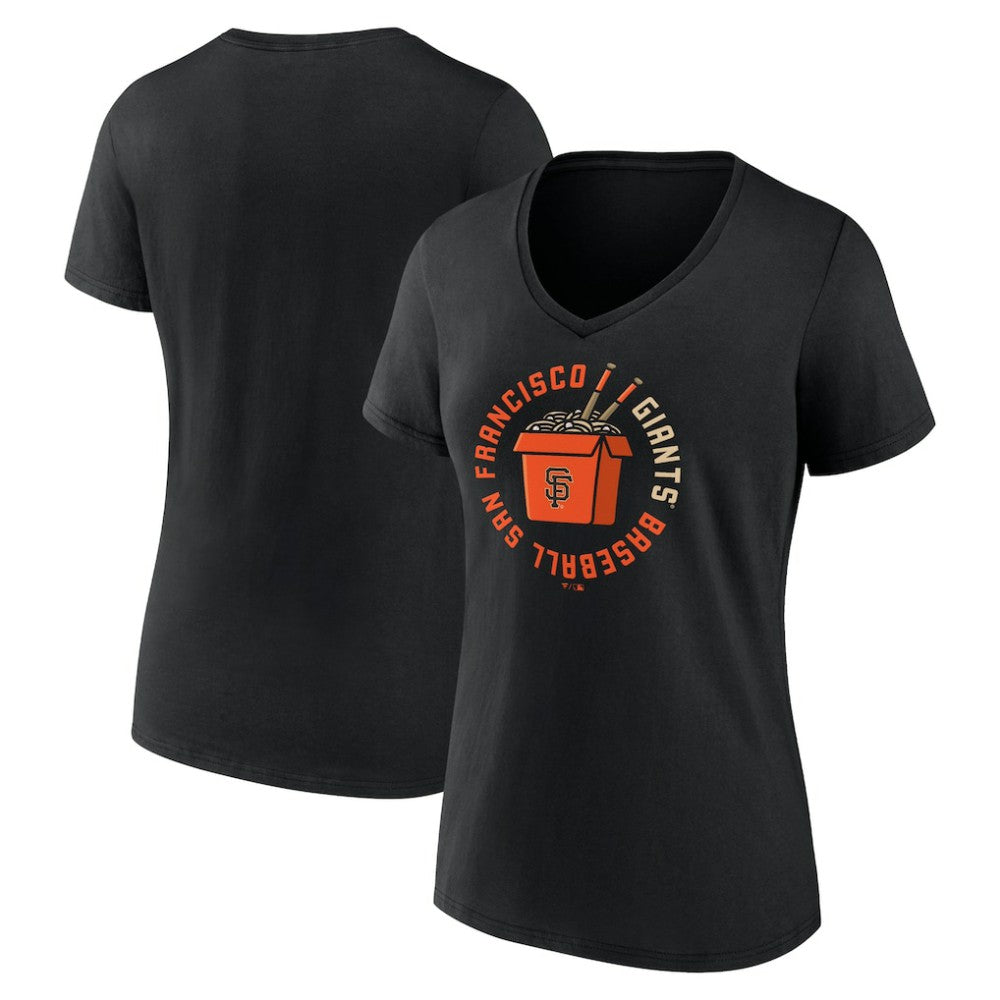 San Francisco Giants Women's Noodles V-Neck T-Shirt - MLB
