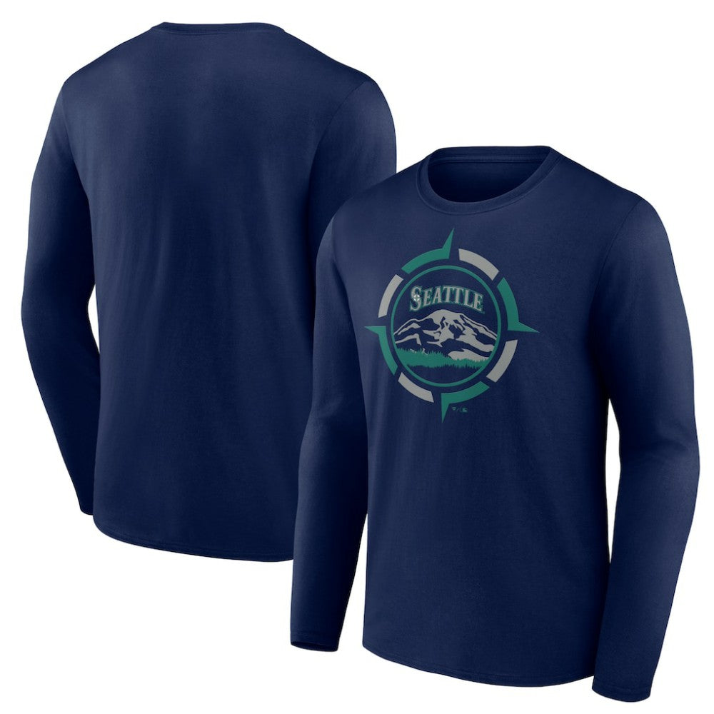 Seattle Mariners Compass Long Sleeve T-Shirt - MLB