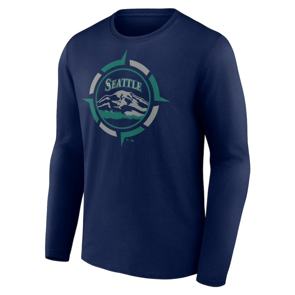 Seattle Mariners Compass Long Sleeve T-Shirt - MLB