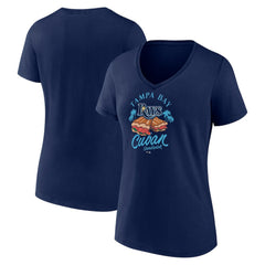 Tampa Bay Rays Women's Cuban Sandwich V-Neck T-Shirt - MLB